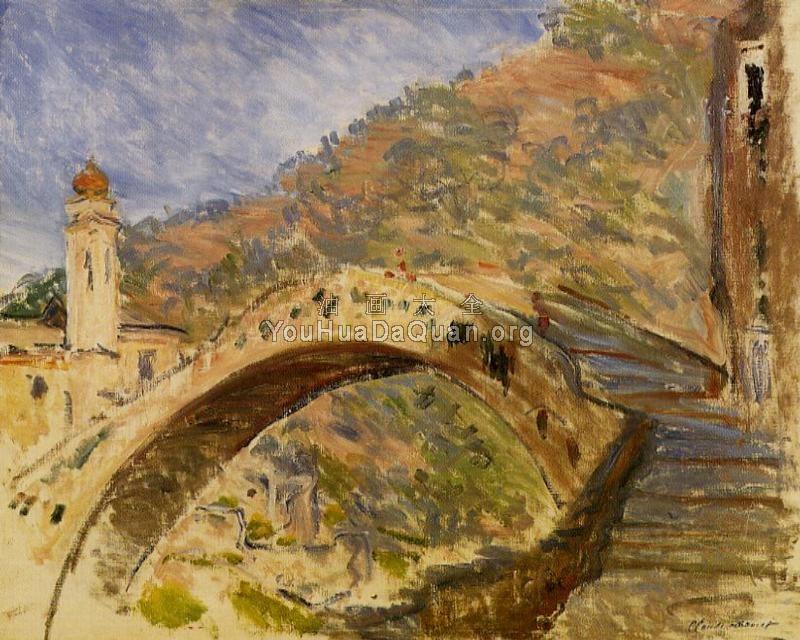 Bridge at Dolceacqua - 克劳德·莫奈